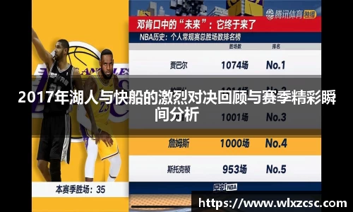 2017年湖人与快船的激烈对决回顾与赛季精彩瞬间分析